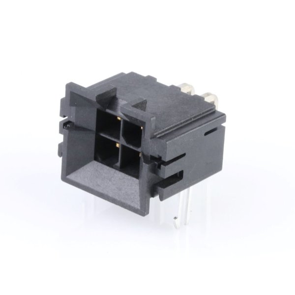 Molex Rectangular Power Connector, 4 Contact(S), Male, Solder Terminal, Receptacle 438100012